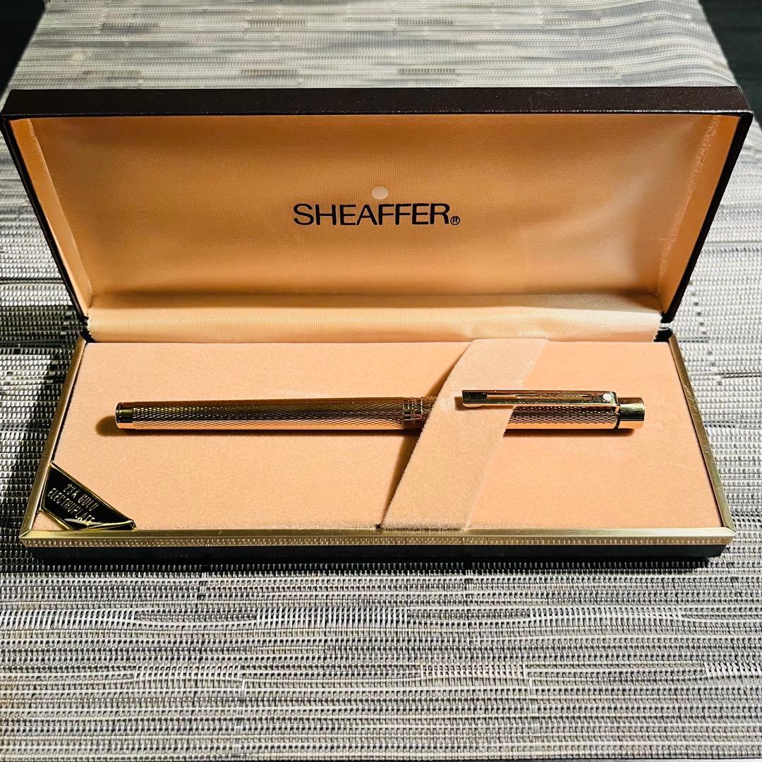 【ケース付】SHEAFFER シェーファー 23Kゴールド 万年筆 ビンテージ