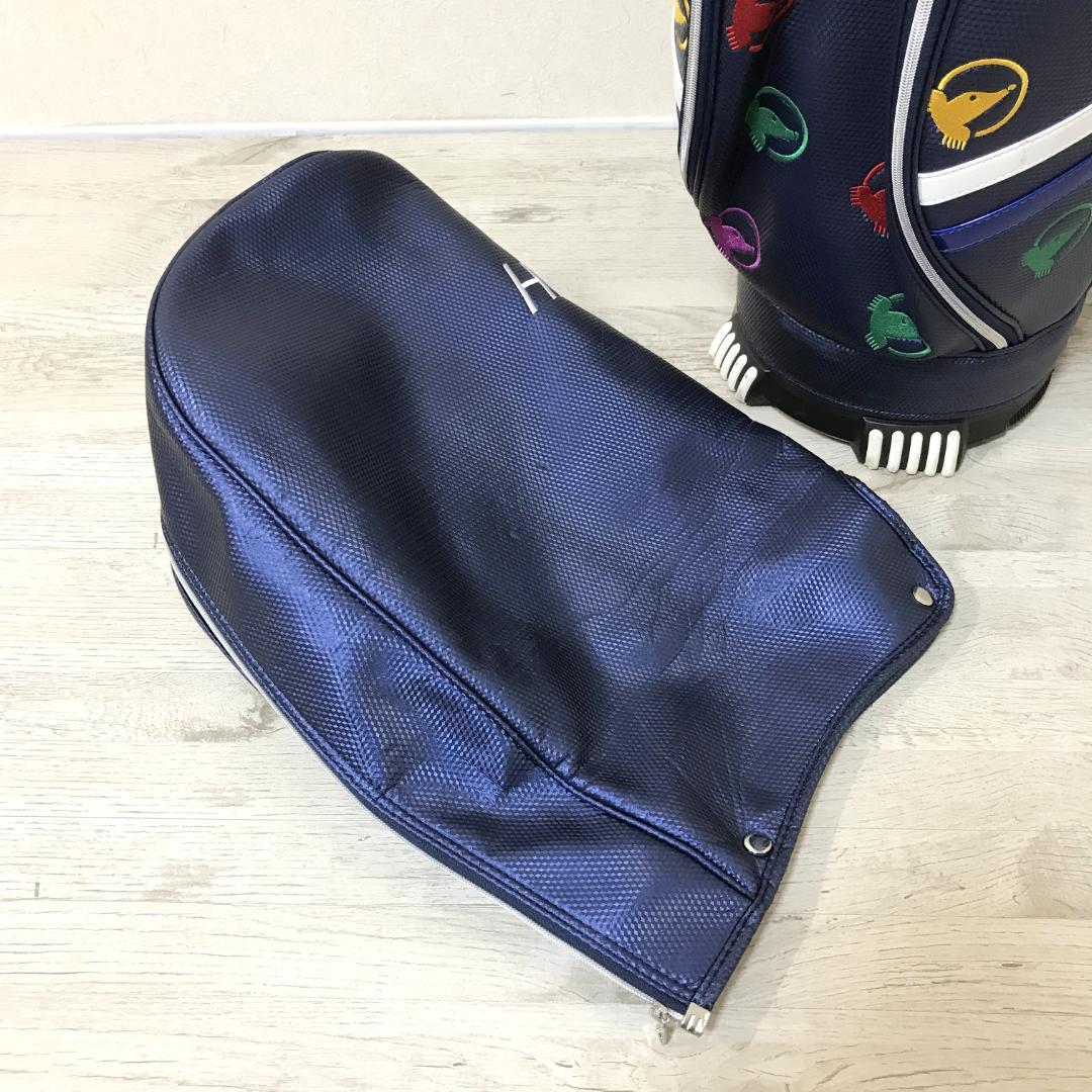 【美品】HONMA 本間ゴルフ キャディバッグ 8.5型 もぐら柄 レインボー