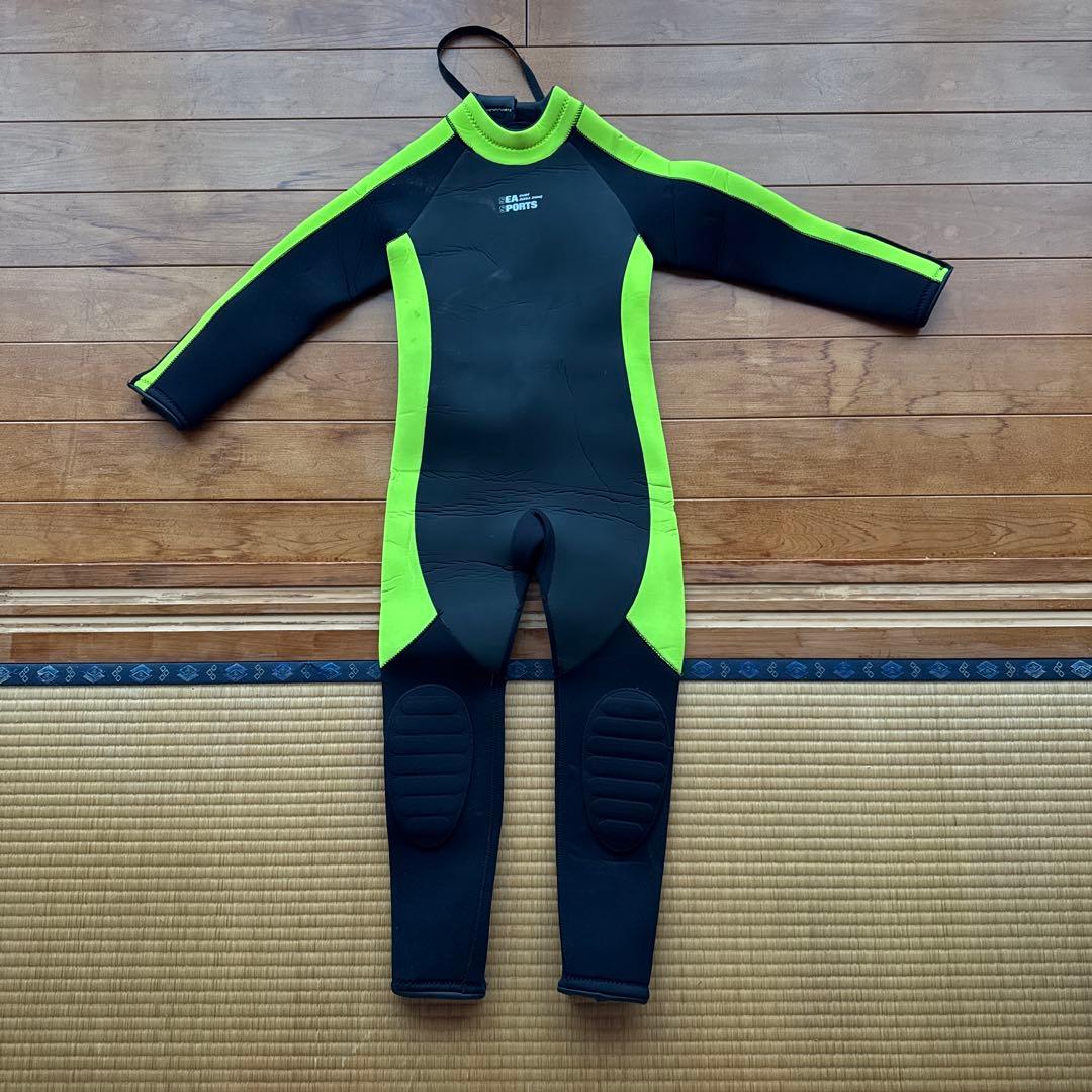 SEA SPORTS ウェットスーツ ブラック/グリーン