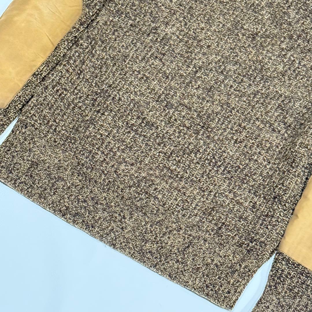 美品 RRL ショールカラー ニット ラルフローレン エルボーパッチ ショルダー