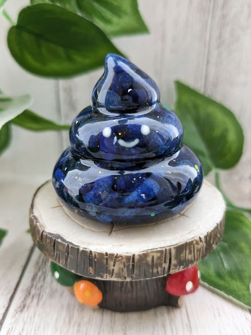 【やま】ピンクのうんこちゃん形オルゴナイト☆他５点