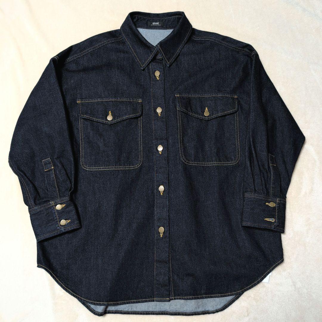 タグ付き　25AW　ジャーナルスタンダードレサージュ　オーバーサイズデニムシャツ