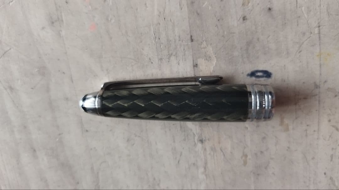 レア　モンブラン ソリテール カーボン スチール ボールペン 　ローラーボール