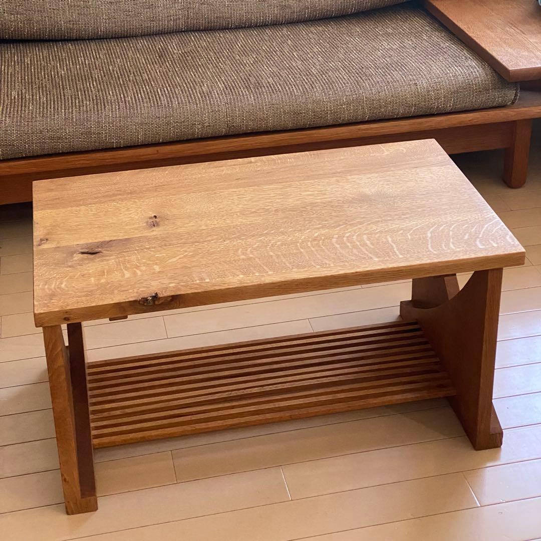 美品　HIDA　飛騨産業 無垢材ローテーブル