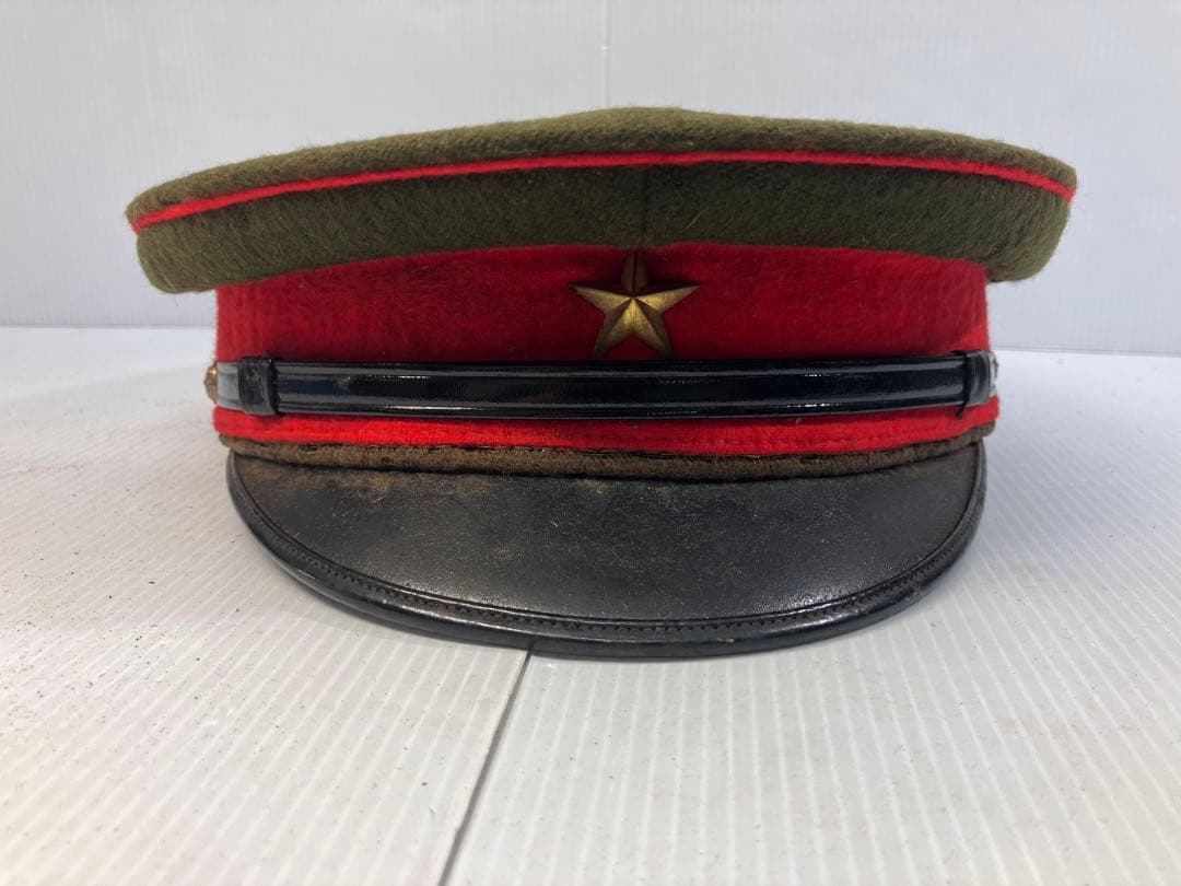 旧日本陸軍 将校用 軍帽 制帽 当時物風 コレクション品
