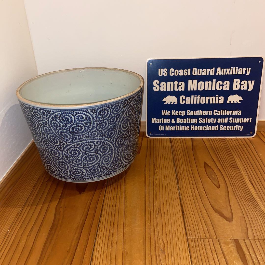 江戸時代古伊万里焼　唐草模様