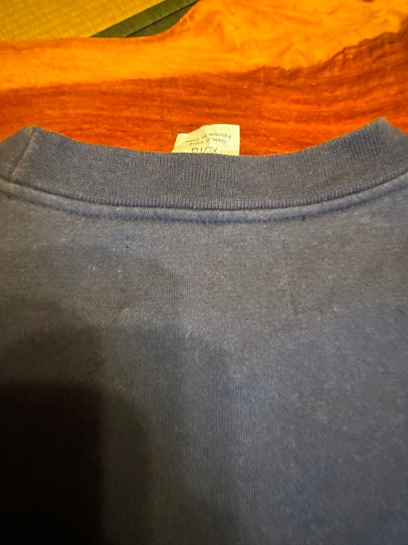 USA neighborhood skateナス紺フェードスエットサイズ表記XL