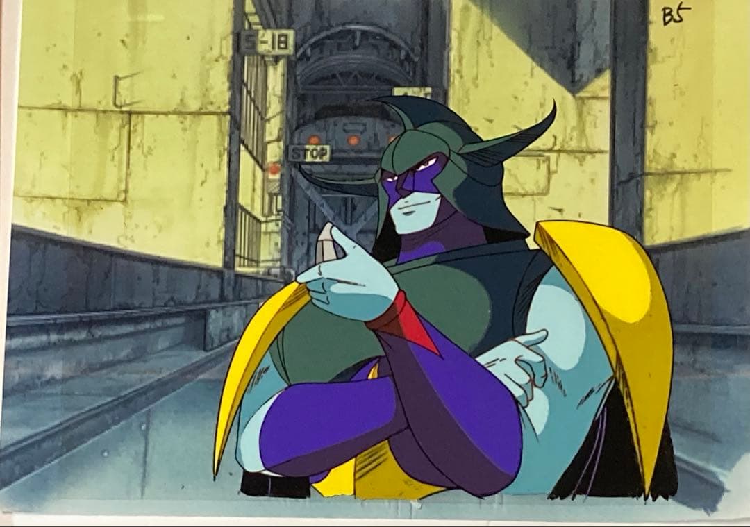 d３７　鉄人２８号セル画【4枚】背景画・動画付き