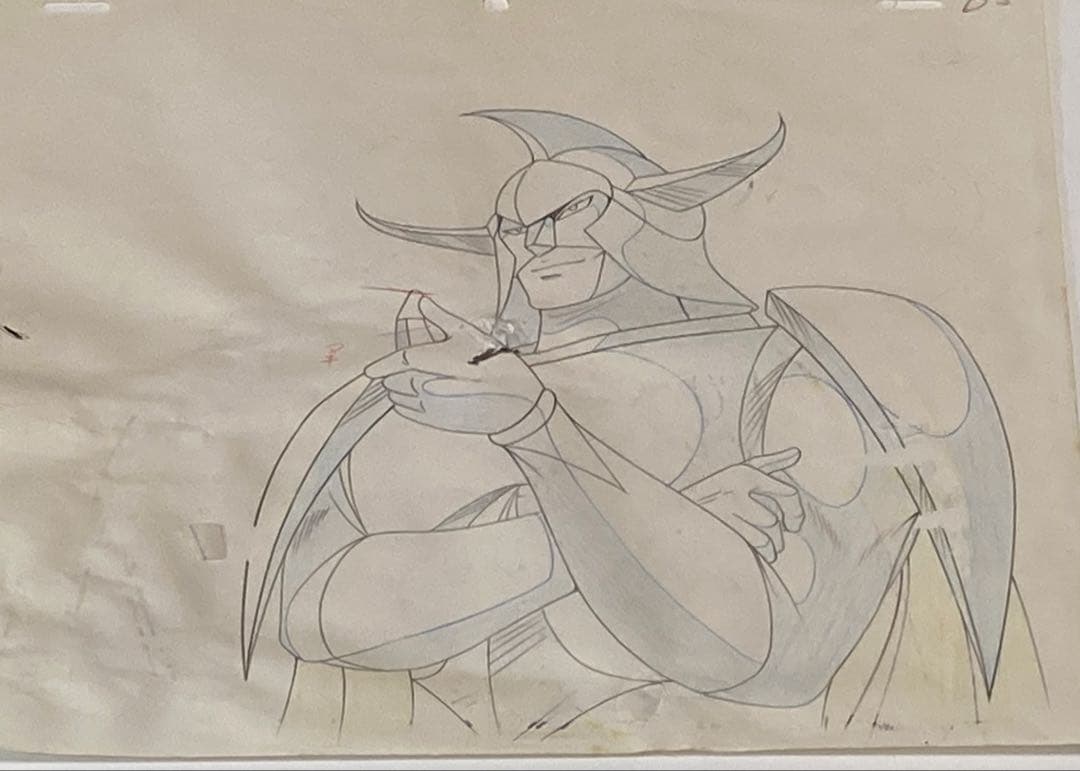 d３７　鉄人２８号セル画【4枚】背景画・動画付き