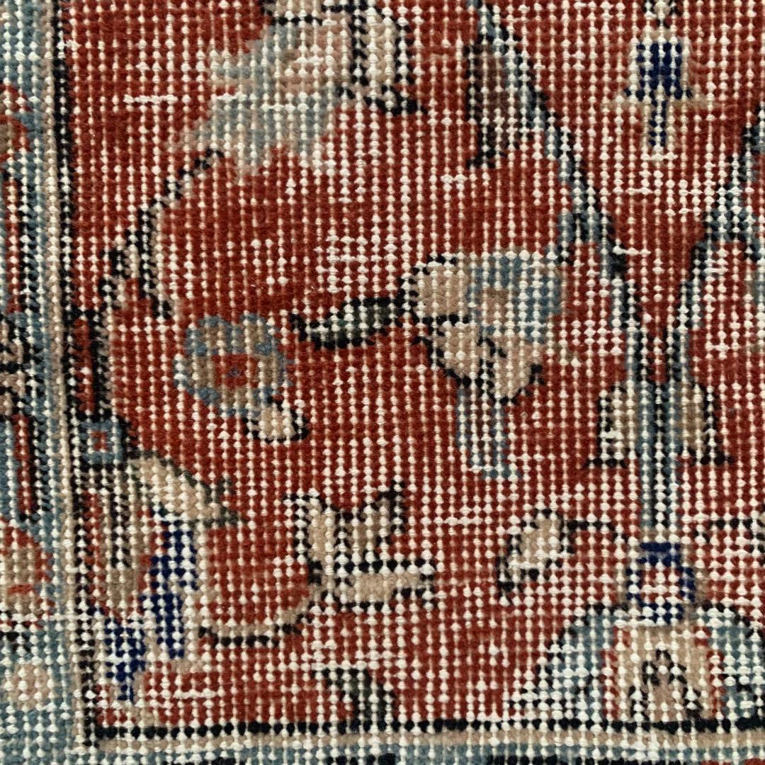 hi89　超大判　250×139 トルコヴィンテージラグ　テラコッタレッド