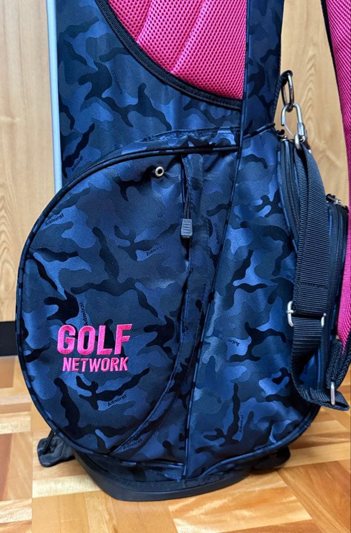 Admiral GOLF NETWORKコラボ 迷彩柄スタンドキャディバッグ