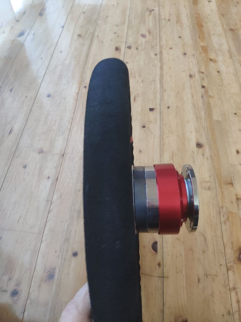 新品同様・数回使用 スエード革 ステアリング 13インチ 33cm