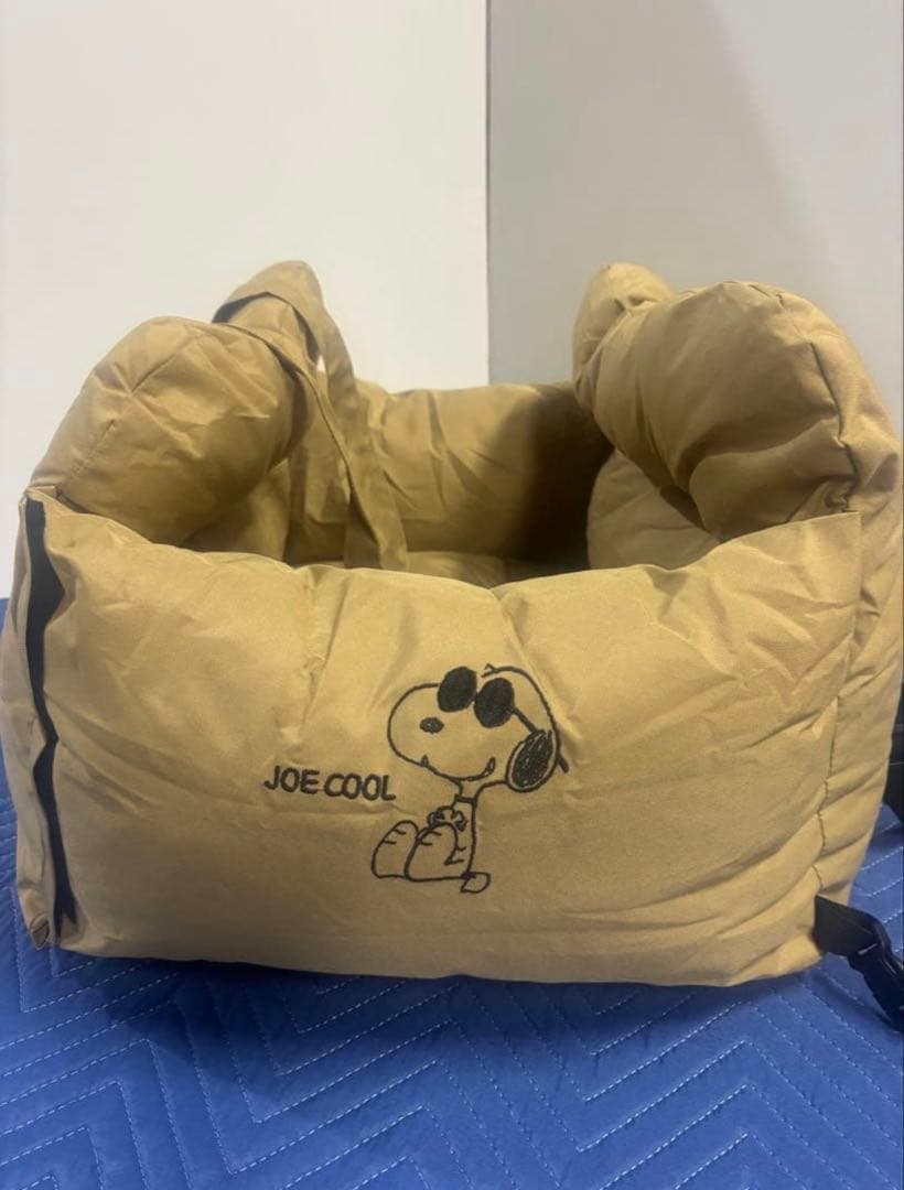 スヌーピー 3WAY ドライブ キャリーベッド ベージュ