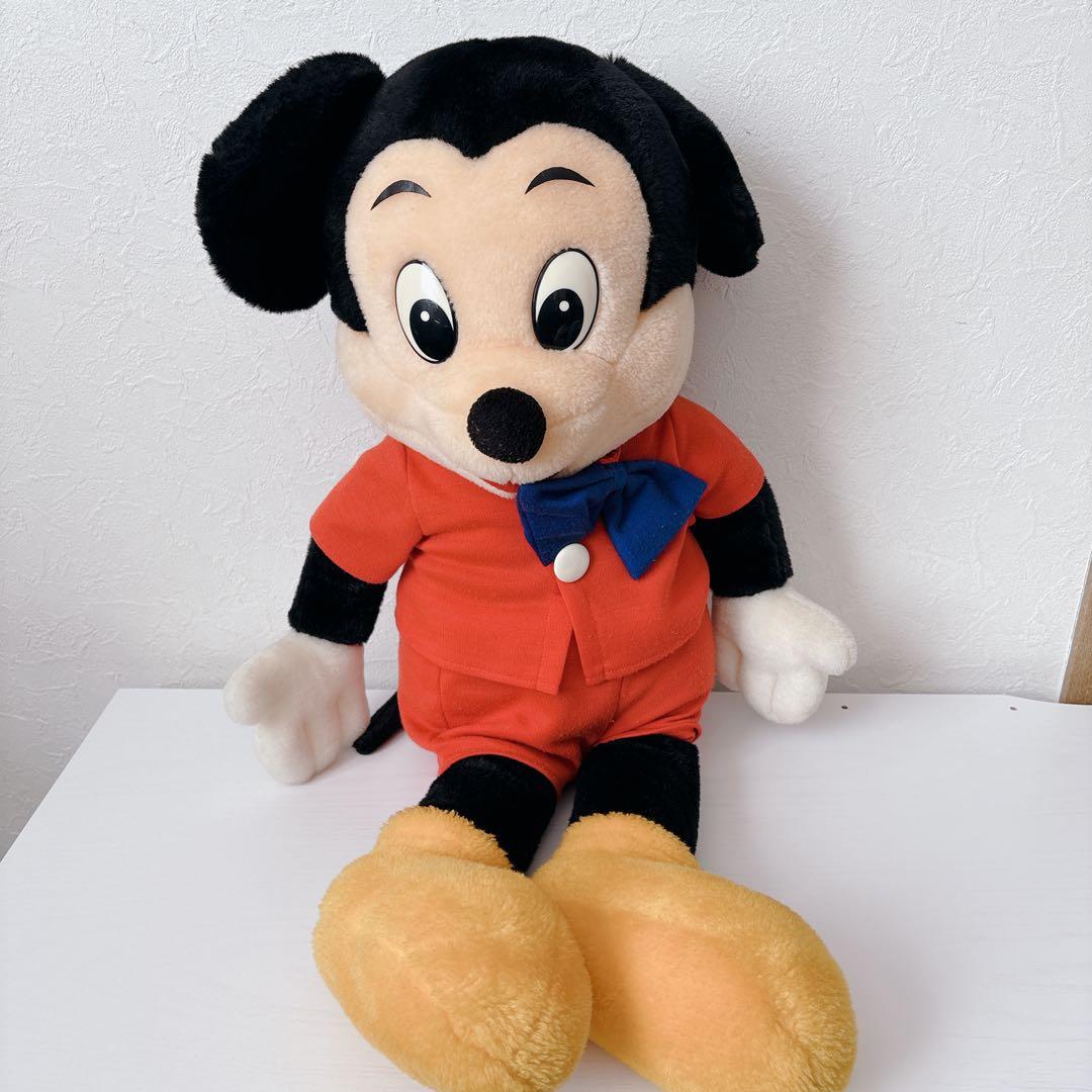 【希少・特大】サンアンドスター ミッキー＆ミニー ぬいぐるみ ペア 約77cm