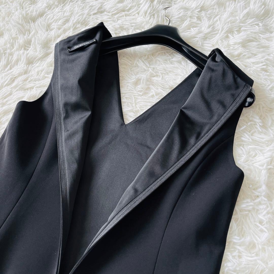 【新品タグ付き✨】フォクシー　ひざ丈ワンピース　クールエレガンス　42サイズ　黒