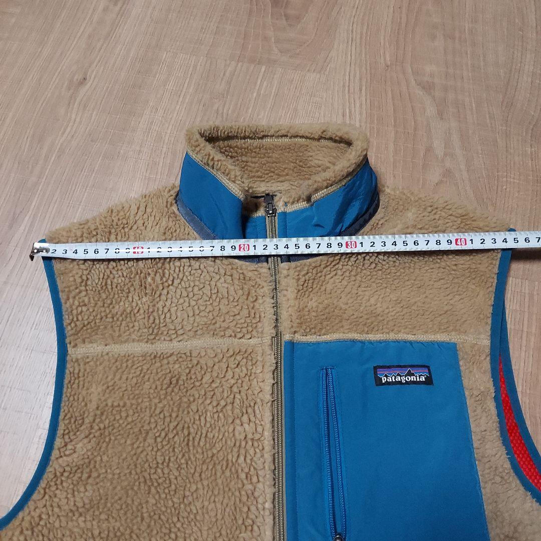 patagonia レトロX ベスト M ベージュ/青