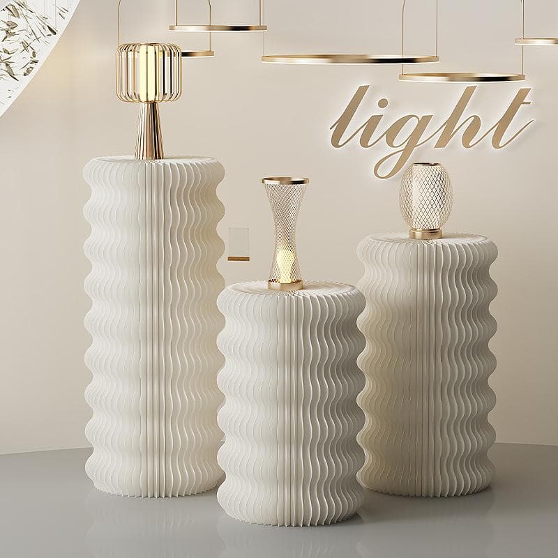 ディスプレイスタンド直径40cm高さ118㎝展示台 陳列台組立不要展示会イベント