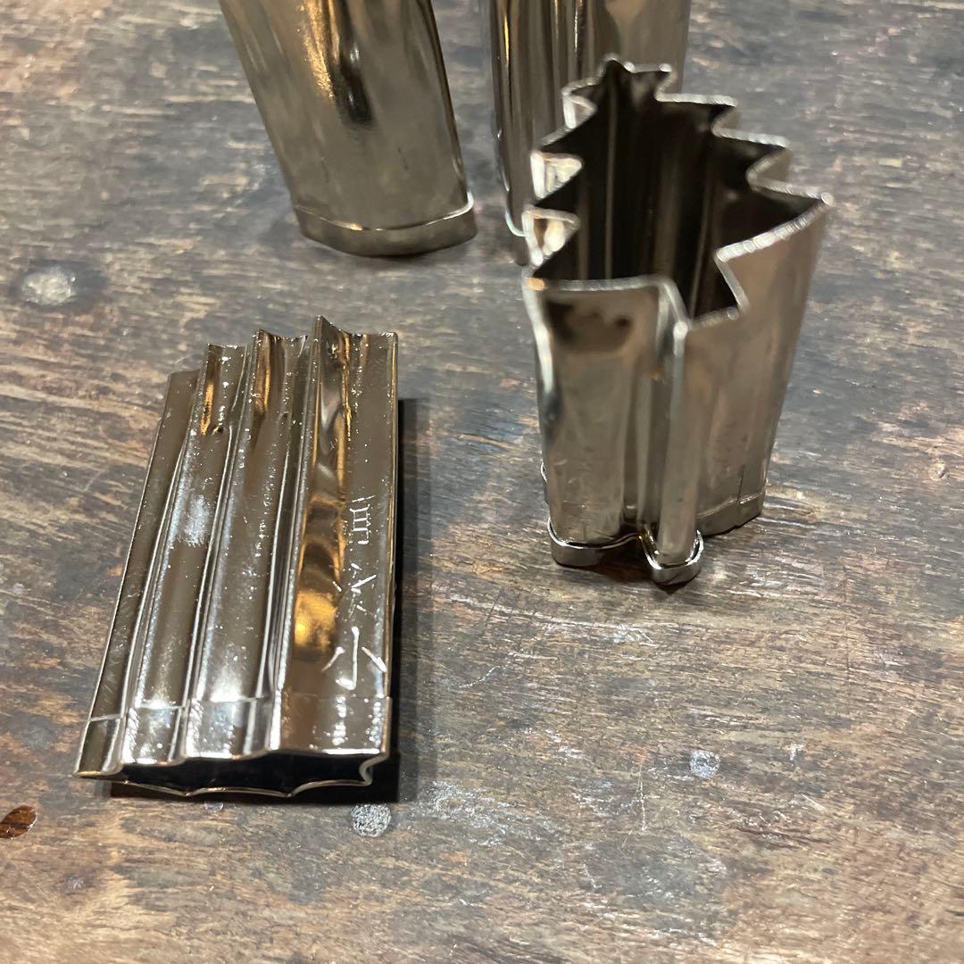 京都　有次　抜き型　クリスマス　柊　ツリー　ブーツ　ベル　小 4個セット