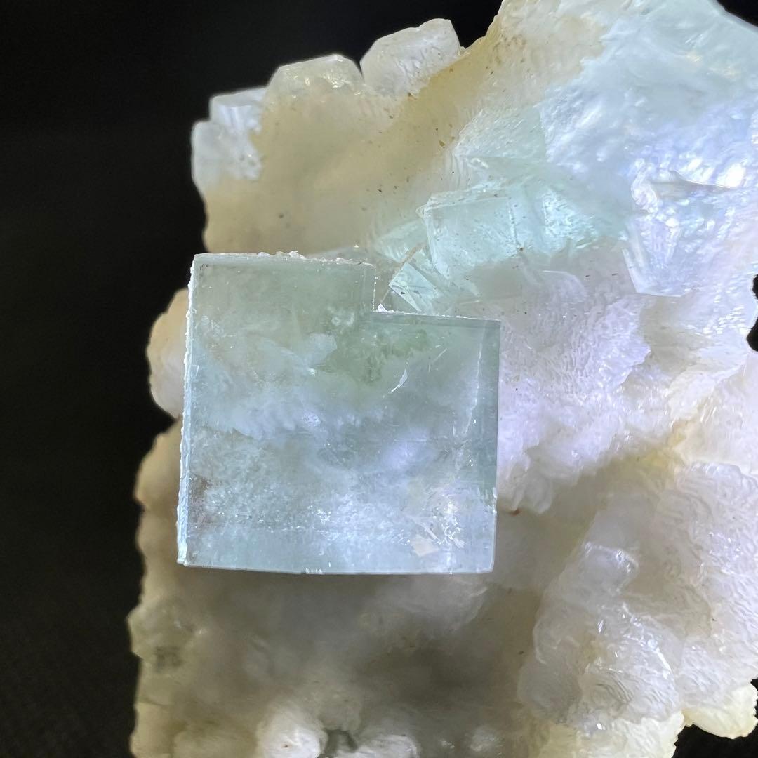 シャンファーリン産　雲雲モクモク(^^) マスカットグリーンフローライト