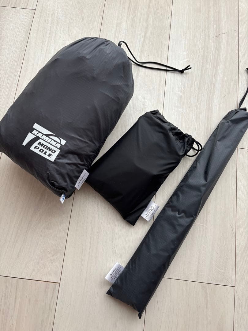 美品　finetrack カミノモノポール1 フットプリント付　登山　テント