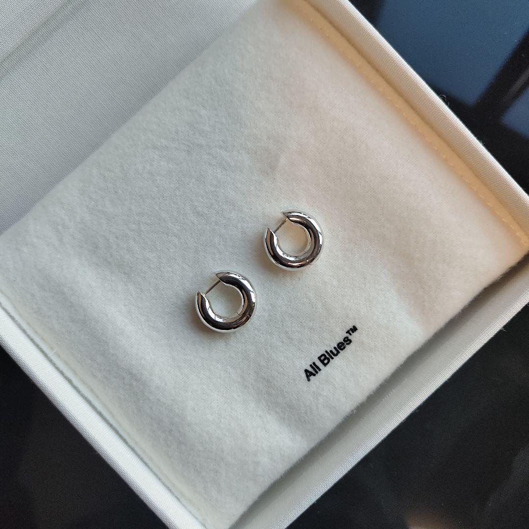 All Blues フープピアス　Almost earrings シルバー925