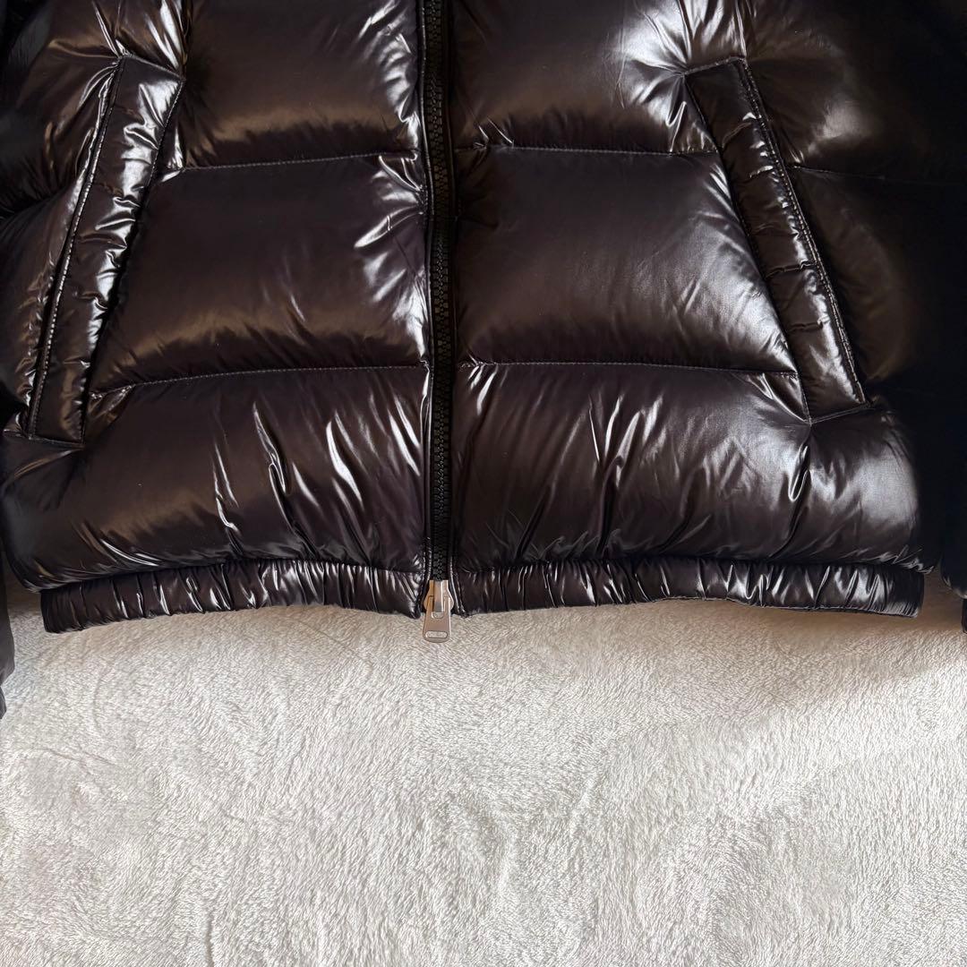 【美品】ZARAダウンジャケット パフ M ショート丈 光沢 ブラック