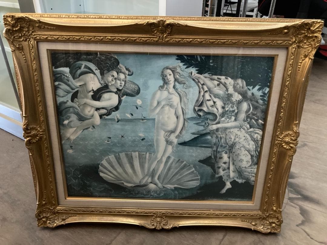ヴィーナスの誕生　絵画　額付き　複製画　サンドロ・ボッティチェリ　複製画