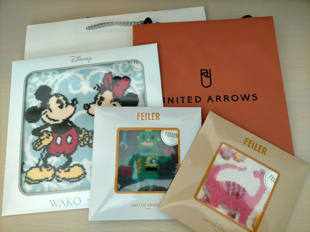 ユナイテッドアローズ　和光　フェイラーコラボハンカチ　計３点