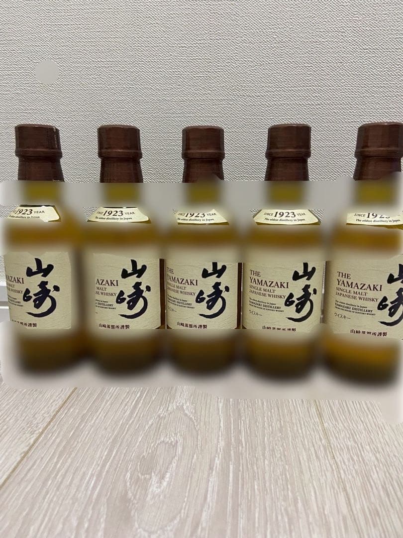 サントリーシングルモルトウイスキー 白州3本/山崎 5本　180ml瓶　合計8本