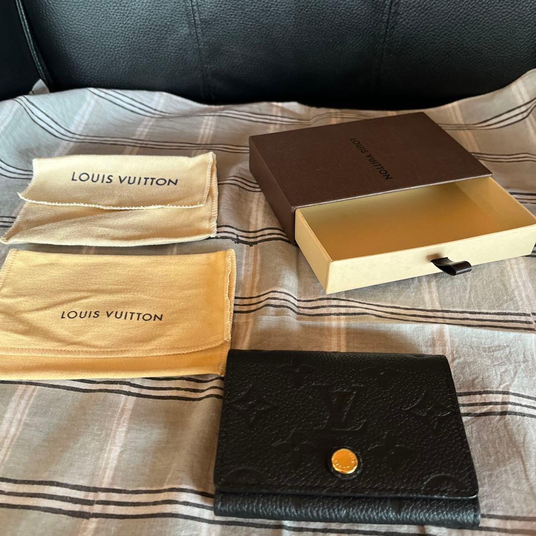 りょこLOUIS VUITTON ブラックレザー 名刺入れ