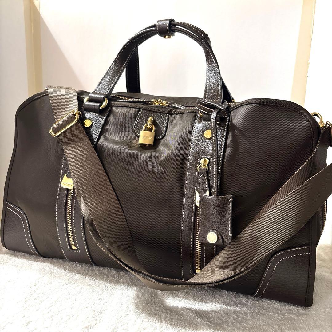 『新品未使用』SAZABYダークブラウン ボストンバッグ