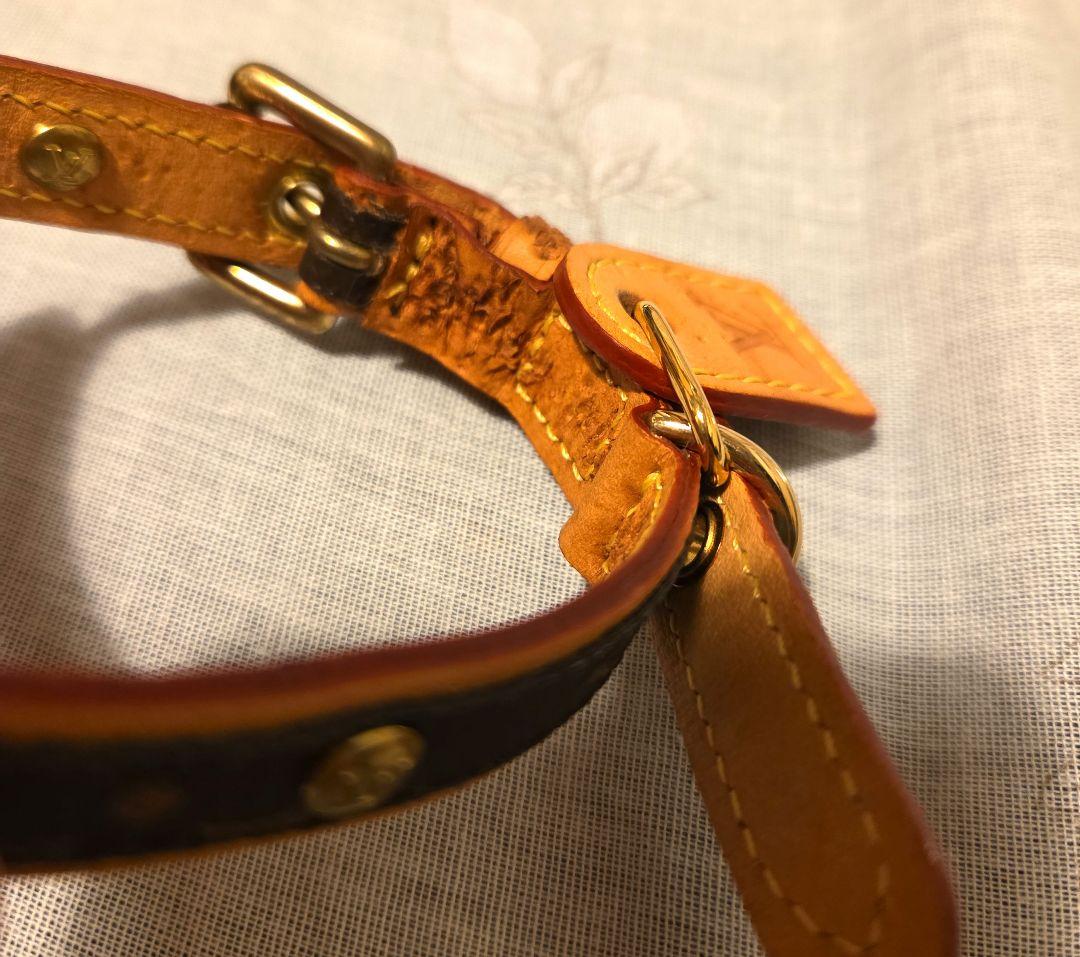 ルイヴィトン モノグラム　ペット用首輪　コリエバクスター　犬　猫