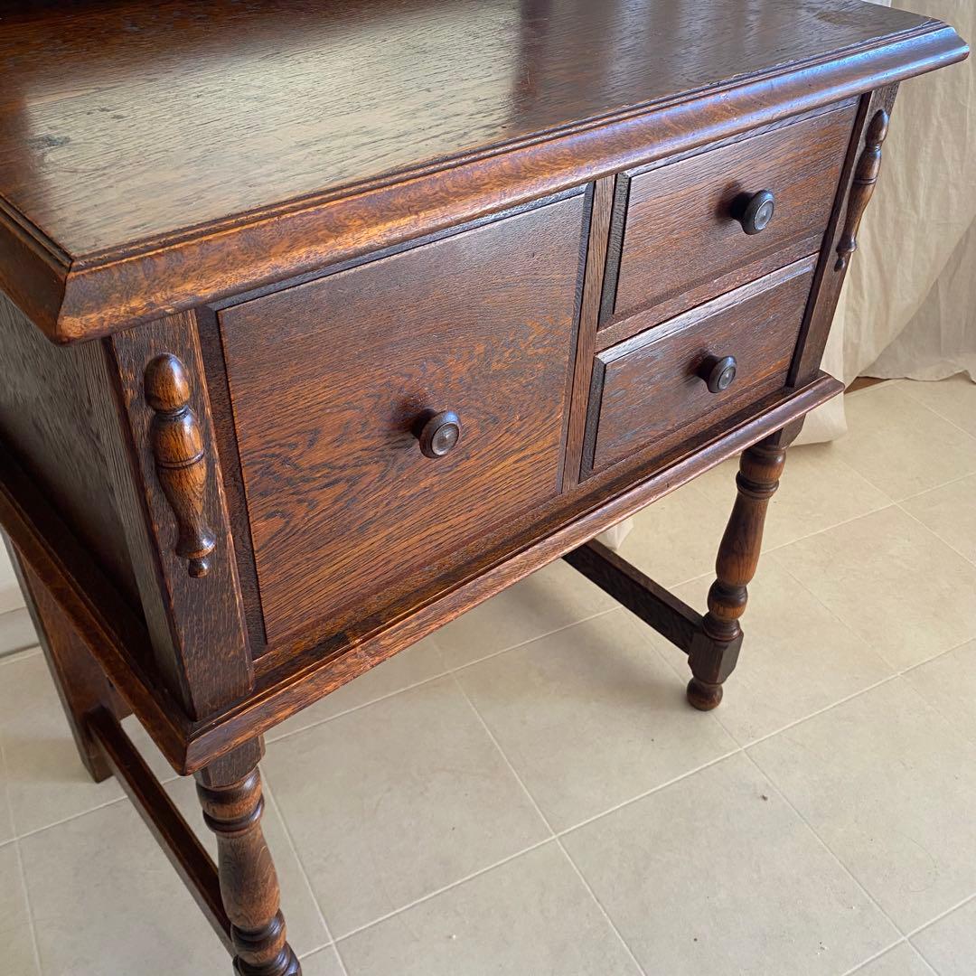 美品　三越ブルージュ　三越　ドレッサー　デスク　英国カントリー　三越家具　オーク