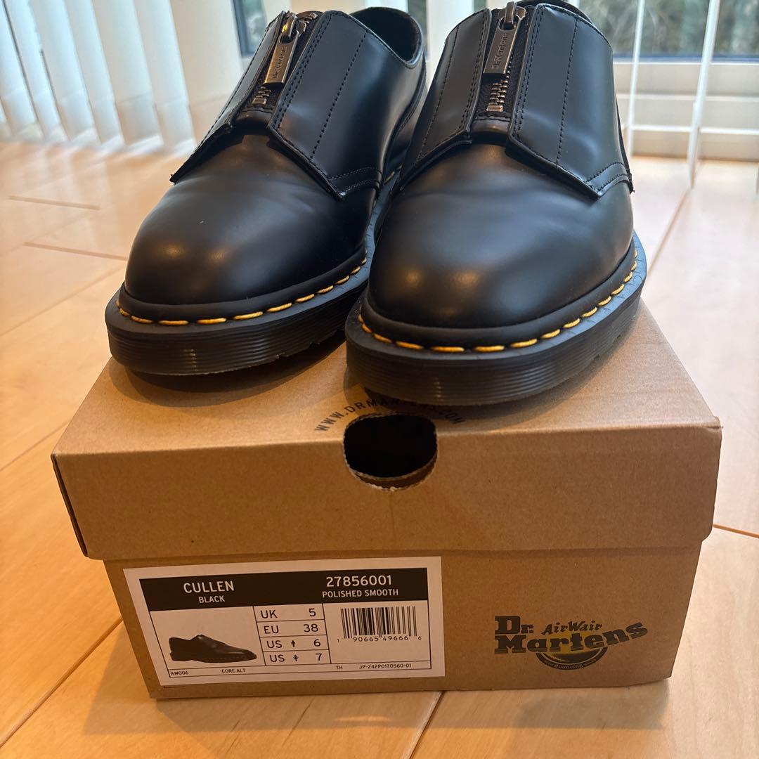 ドクターマーチン　CULLEN uk5 24センチ　センタージップ黒