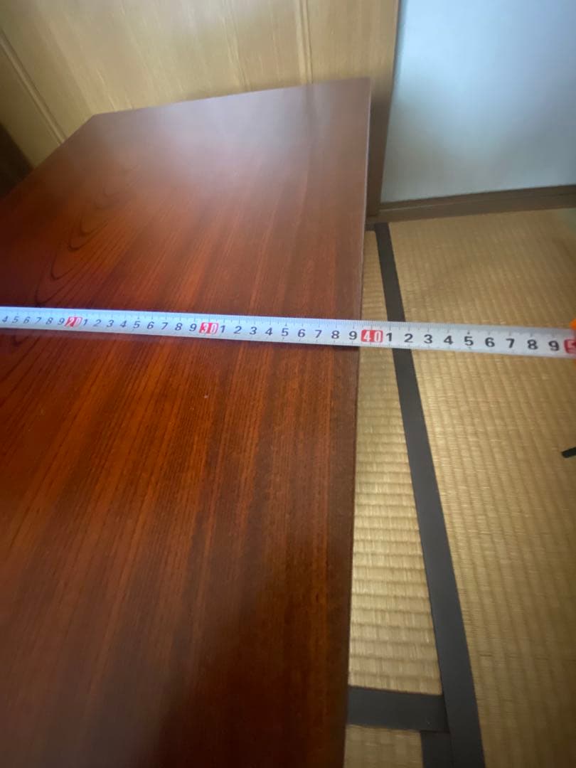 アンティーク家具 木製和風座卓　長方形　ダークブラウン