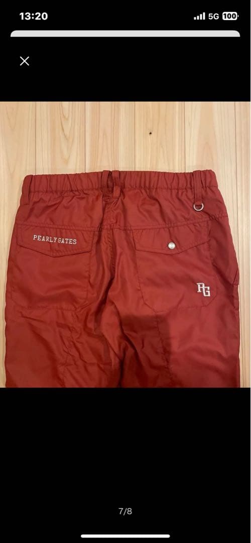 パーリーゲイツゴルフパンツ サイズ6 オレンジ系新品未使用
