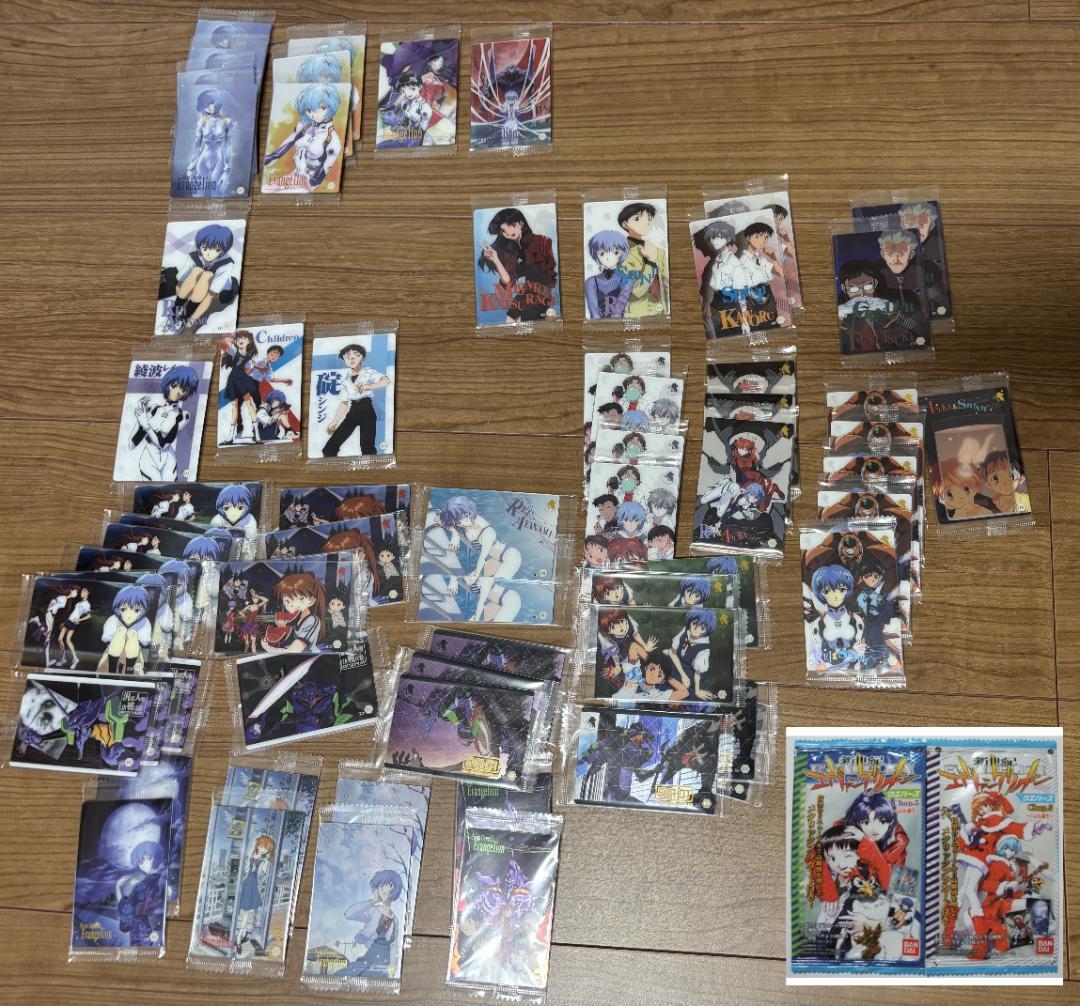 【未開封まとめ売り希少】新世紀エヴァンゲリオン ウエハースまとめ売り　約200枚