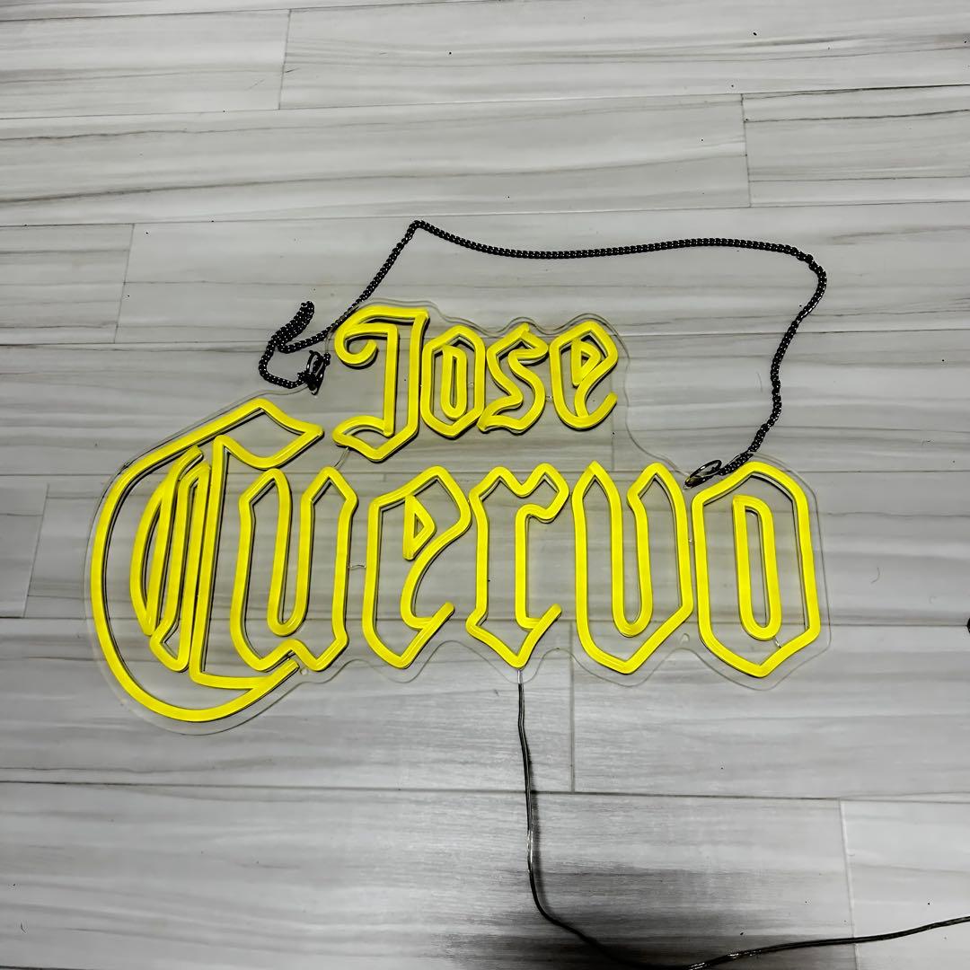 ホセ クエルボ LED ネオンサイン Jose Cuervo ロゴサイン 黄色