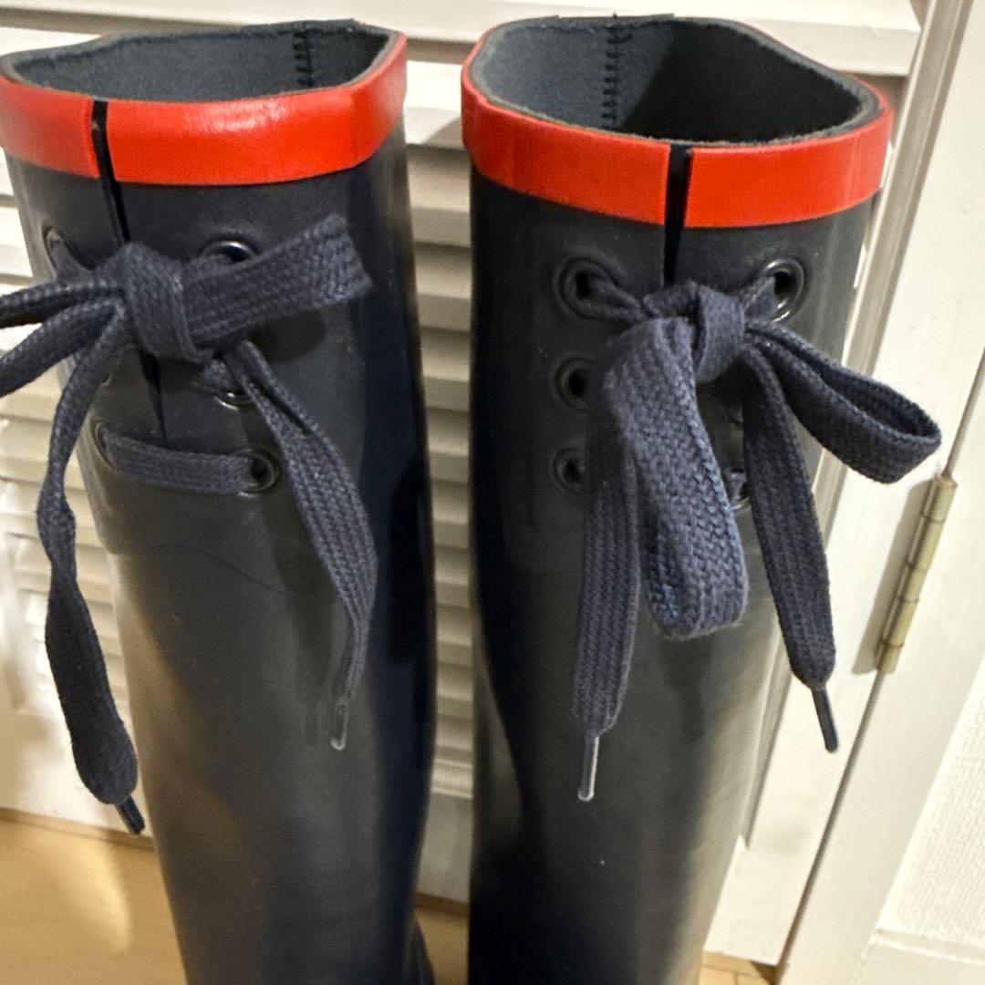 AIGLE 黒 ラバー レインブーツ size 40