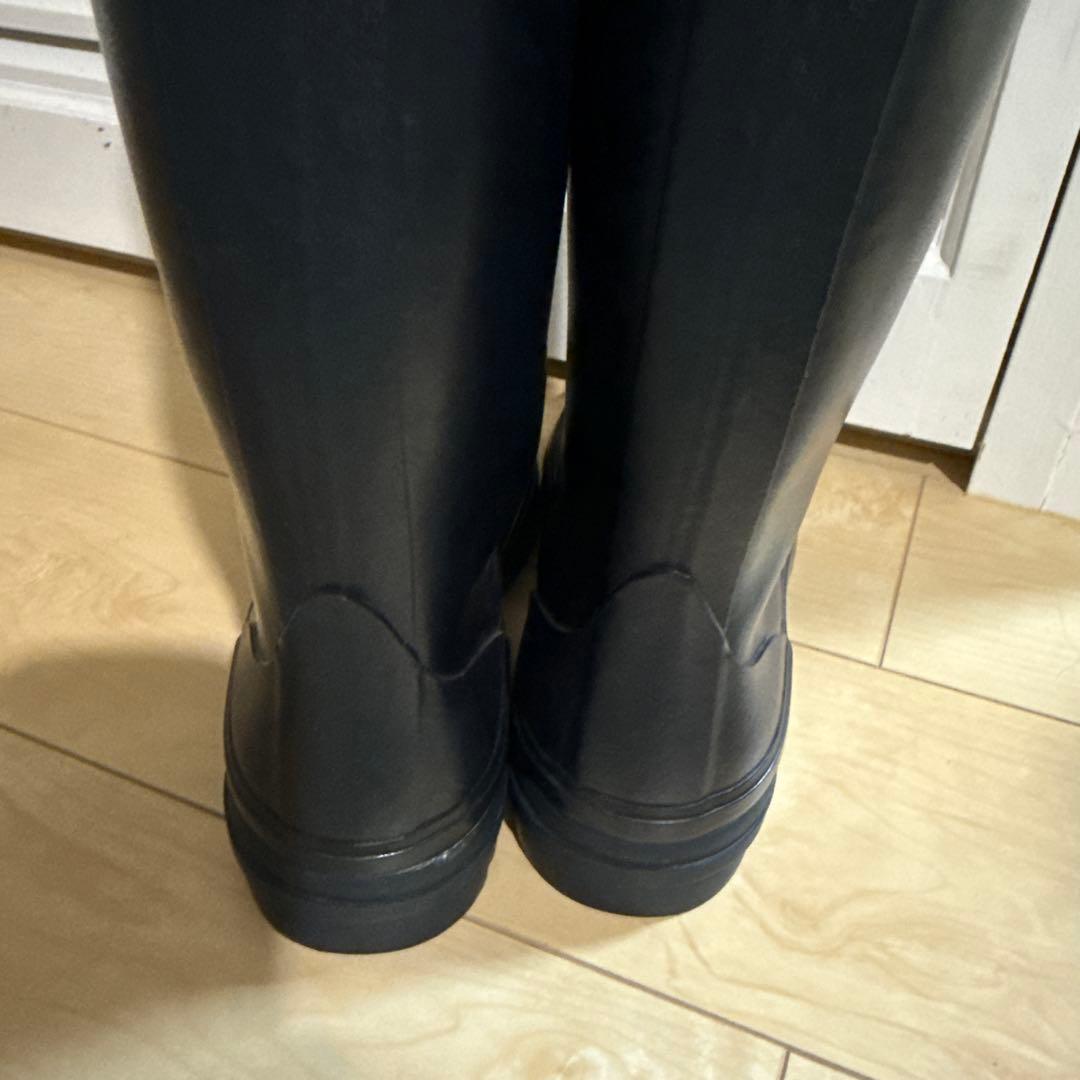 AIGLE 黒 ラバー レインブーツ size 40