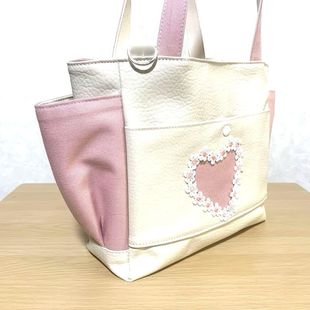 m*e様 コヤンイサムチョン　ハンドメイド　サイドポケット付き　フリルバッグ　ト