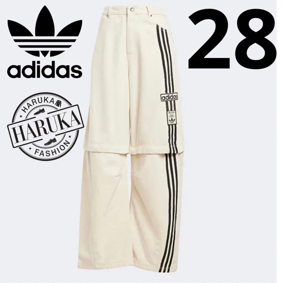 adidas アディブレイク 2-IN-1 デニムパンツ オフホワイト