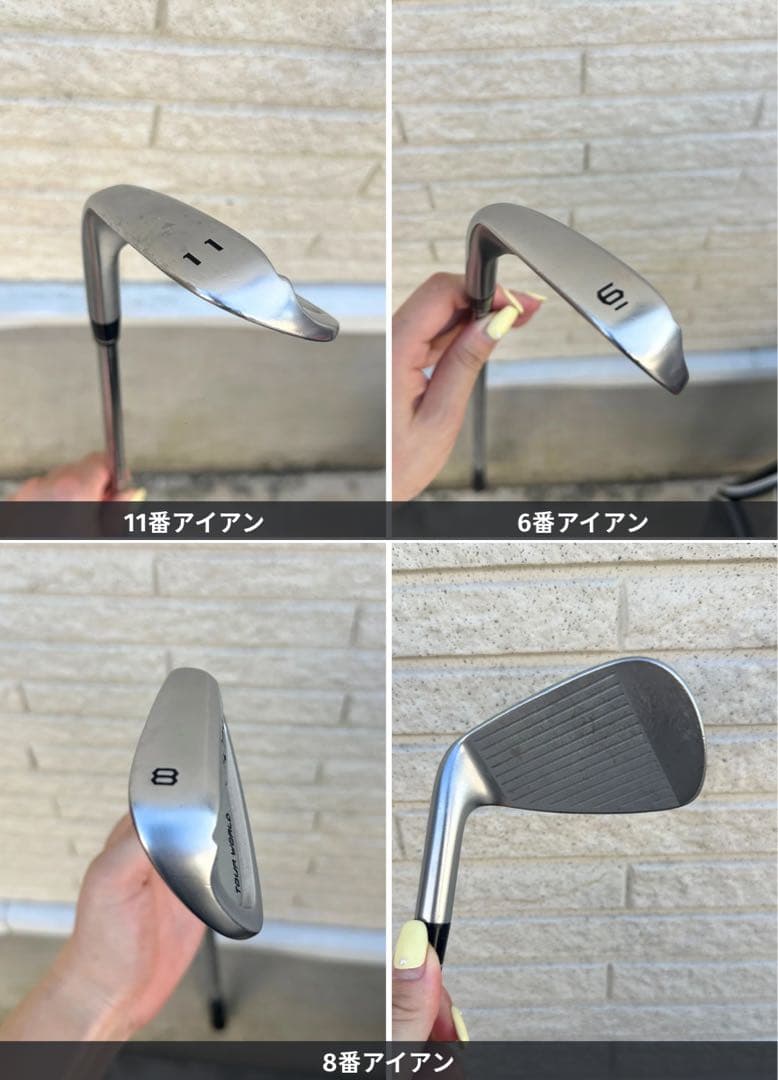 HONMA TOUR WORLD Xシャフト10本＋ODYSSEYパター＋バッグ