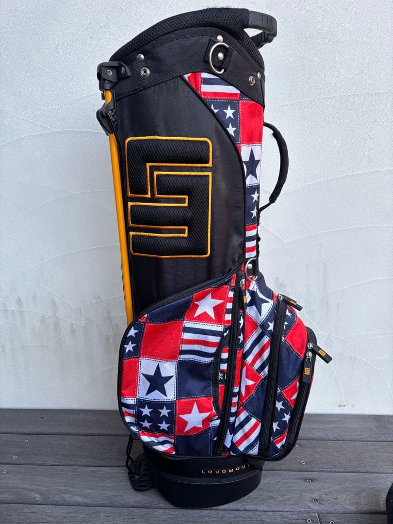 LOUDMOUTH ラウドマウス 星条旗柄 キャディバッグ