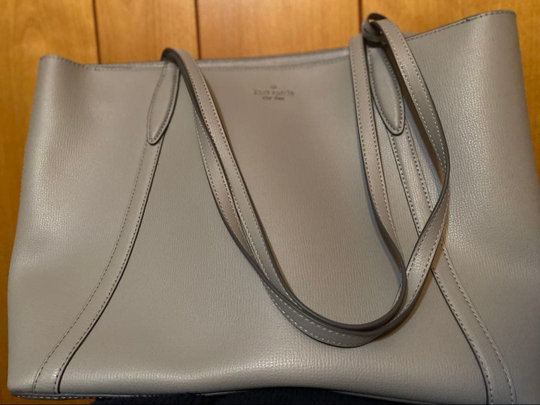 【新品　未使用】kate spade グレー トートバッグ