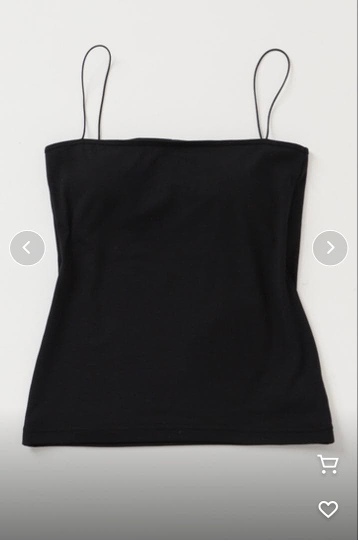 plage プラージュ　middle top キャミソール　黒•白セット