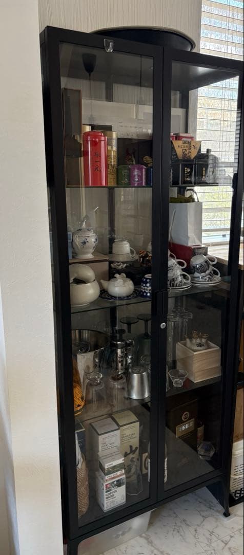 ナ*ン様 IKEA MILSBO ミルスボ コレクションケース チャコール