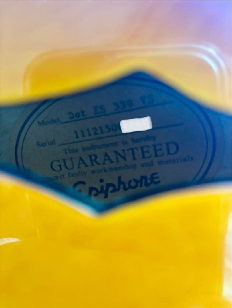 【美品】Epiphone ES-339 Vintage Sunburstセミアコ