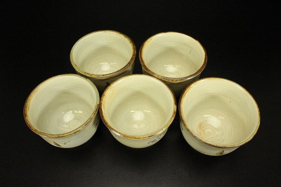 茶道具 茶器揃 李殷九作 煎茶 箱入(メ506)