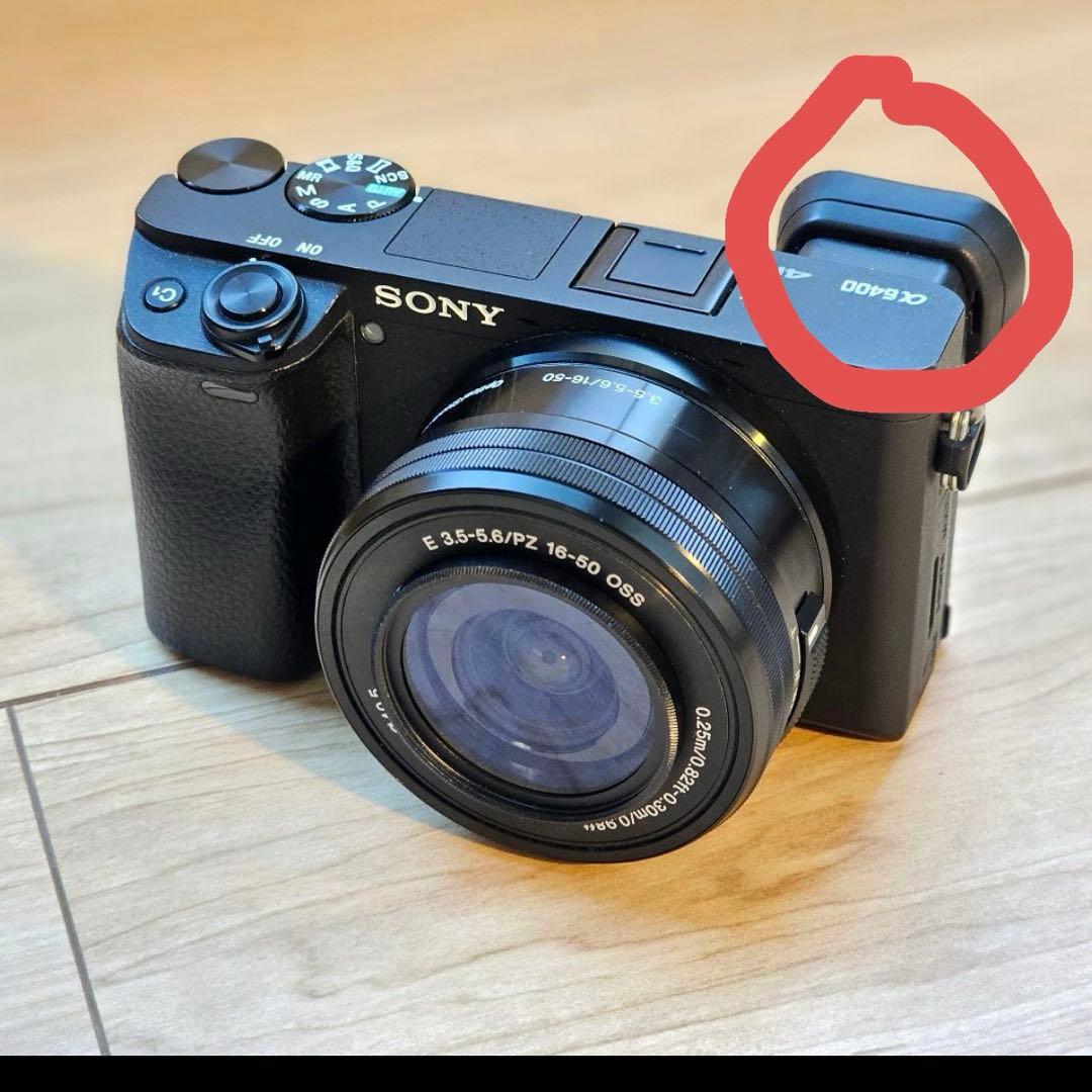 sony a6400 レンズ3本付き　sdカード付属